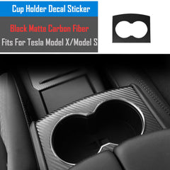 Interior Center Console Carbon Fiber Molding Sticker Decals For Tesla Model S X