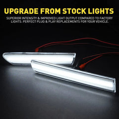 4X For 2004-08 Acura TL Clear Front+Rear White LED Side Marker Lights Lamps EOA 6B93BC-57