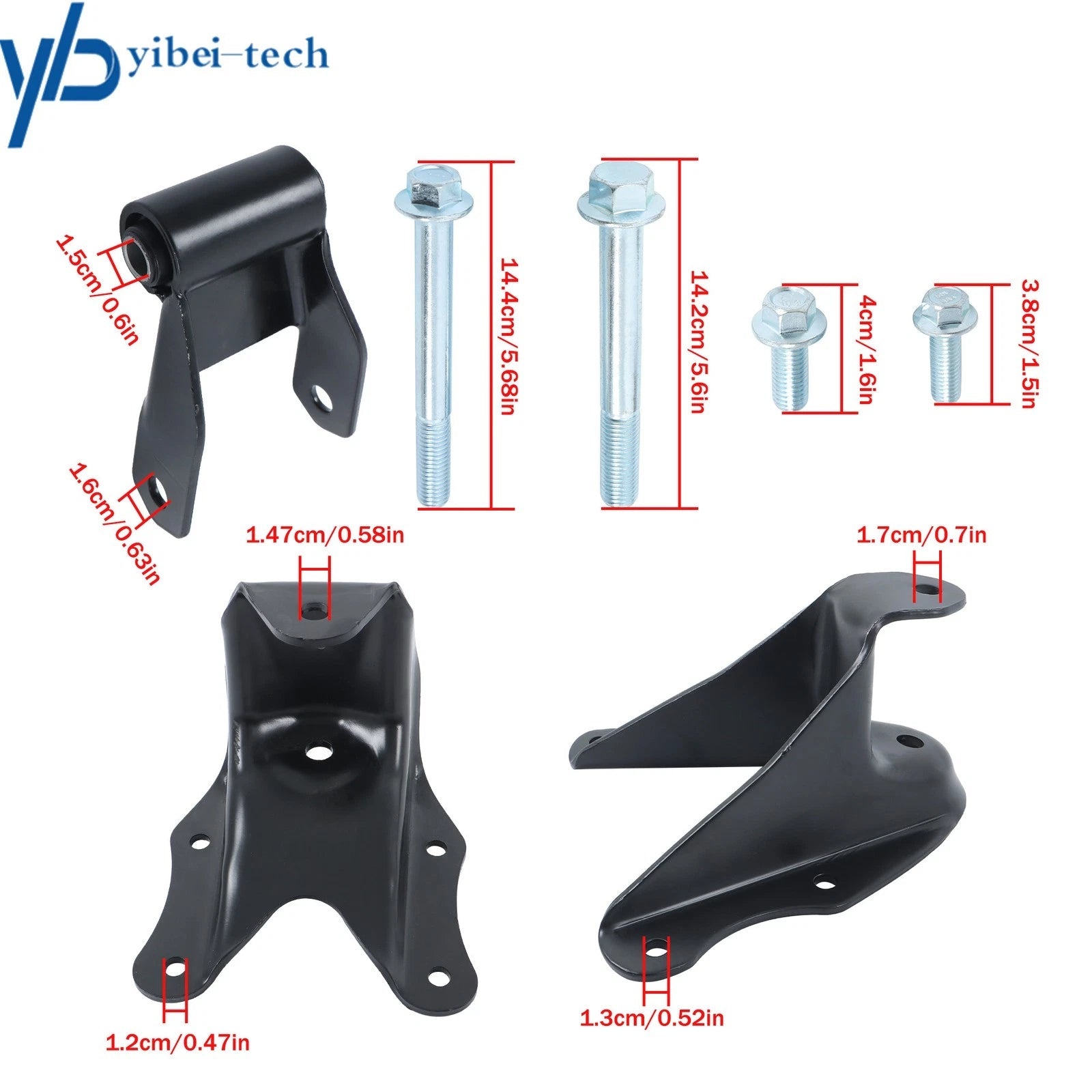 Rear Leaf Spring Hanger Shackle Kit 722-058 For Ford F-150 F-250 1980-1995 1996 6B93BC-57