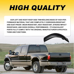 For thru 99 07 Super Duty Ford Cab Corner Moldings RH & LH PAIR -Reg & Crew ONLY 6B93BC-57