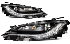 Pair Kit LED Headlights Assembly For 2015-2017 Chrysler 200 2.4L 3.6L Black 6B93BC-57