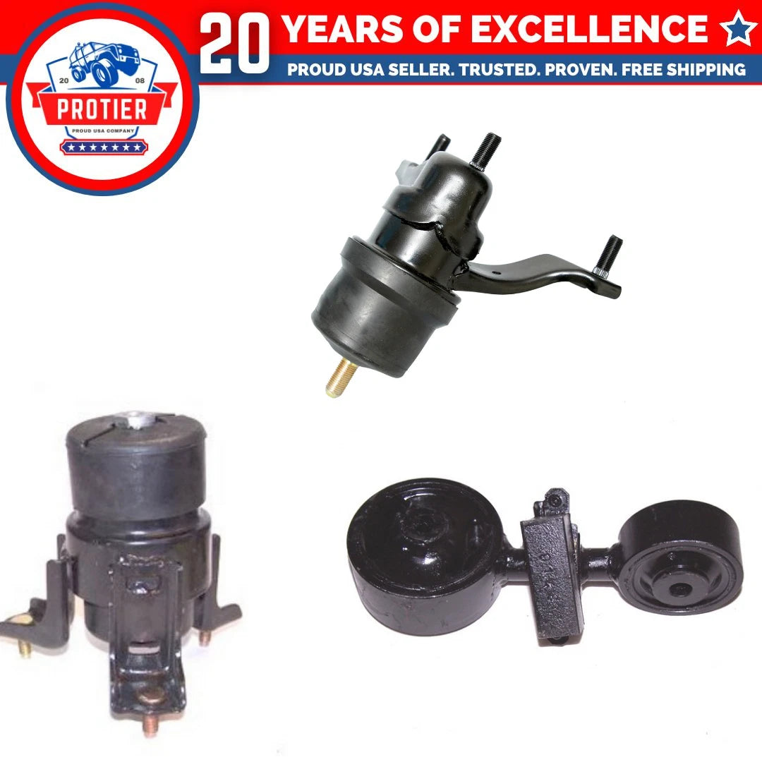 Front Motor & Torque Strut Mount Set 3PCS for 2002 - 2006 Toyota Camry 2.4L 6B93BC-57