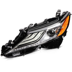 Pair LED Headlights Assembly For 2018-2024 Camry XSE XLE 2.5L 3.5L Black Amber 6B93BC-57