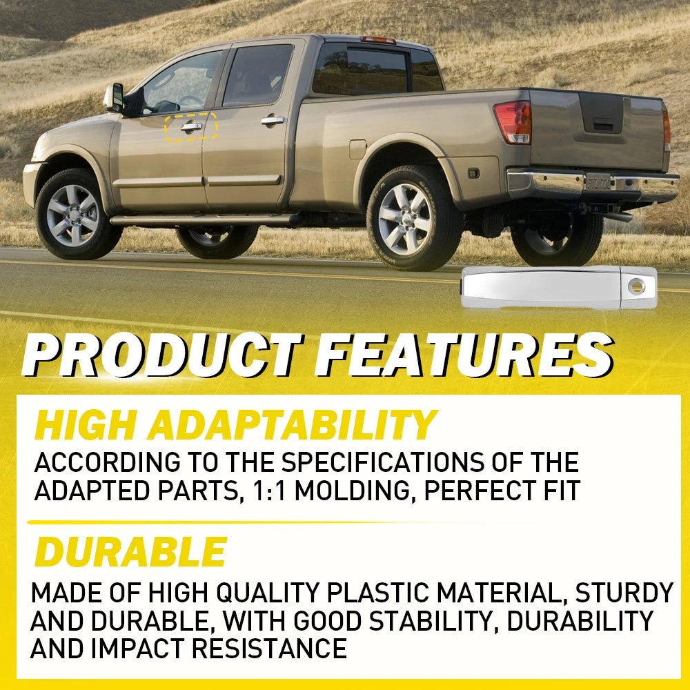 Front Left Driver Chrome Exterior Door Handle for Nissan Titan Armada 05-15 EOA 6B93BC-57