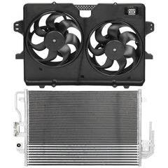AC Condenser Cooling Fan Kit For 2008-2012 Ford Escape 2008-2011 Mercury Mariner 6B93BC-57