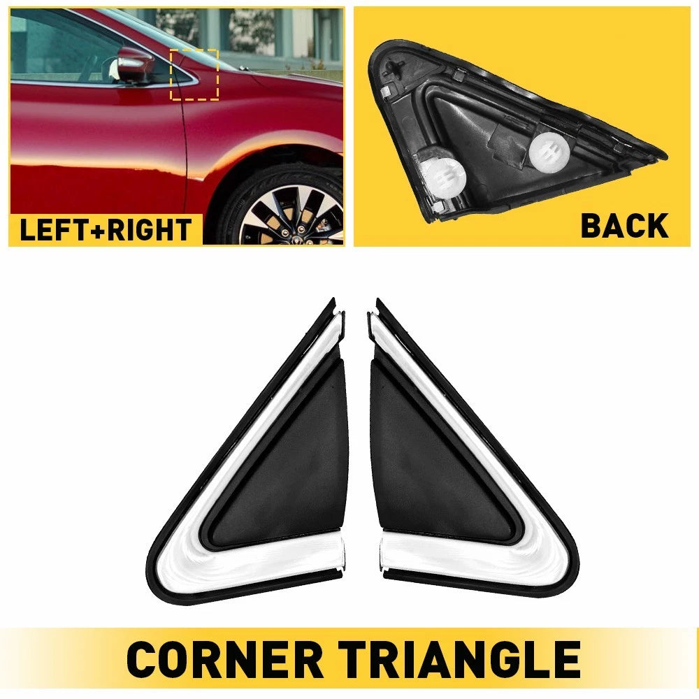 Left Right Side Mirror Corner Triangle Molding Fender For Nissan Sentra 2013-19 6B93BC-57