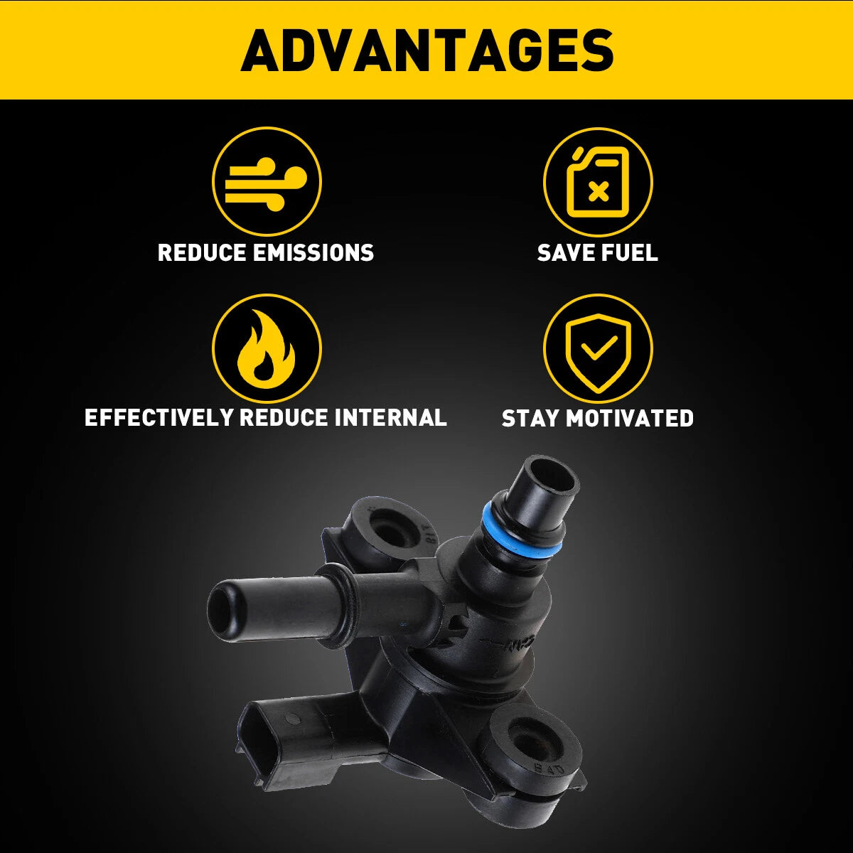 Vapor Canister Vent Purge Valve for PV550 Ford Escape Edge Explorer F-150 Fusion 6B93BC-57