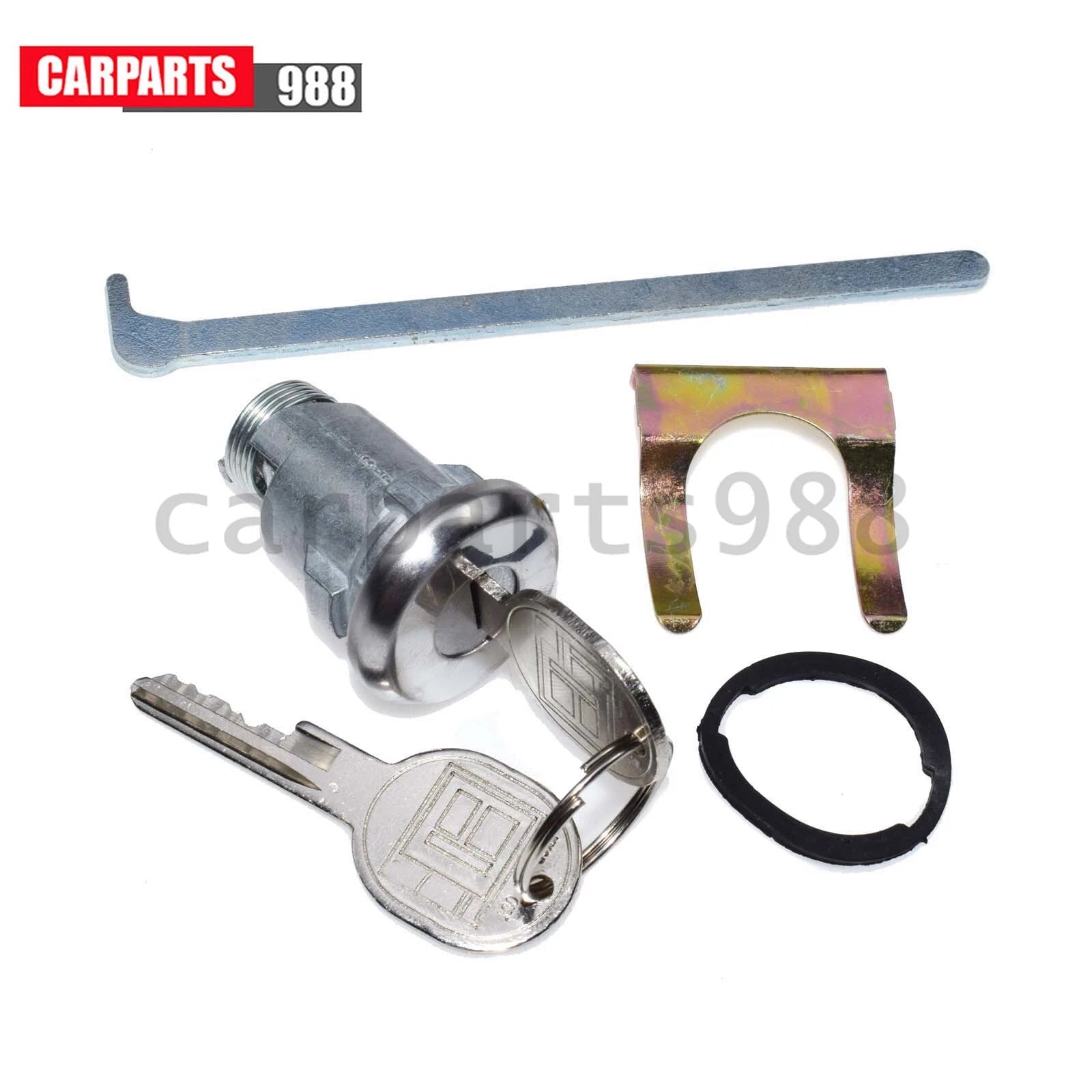 For Chevrolet GM Cadillac Trunk/Deck/Boot Lock Key Cylinder w/ 2 Keys 605533 6B93BC-57