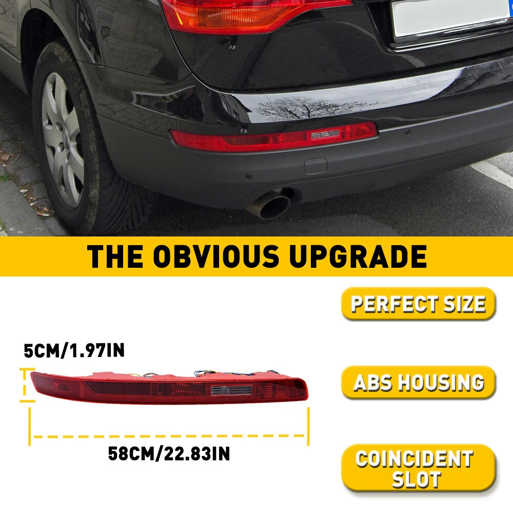 For Q7 Audi 2006-2015 Lower Tail Stop Left Lamp Driver Side Rear Bumper LIGHT LH 6B93BC-57