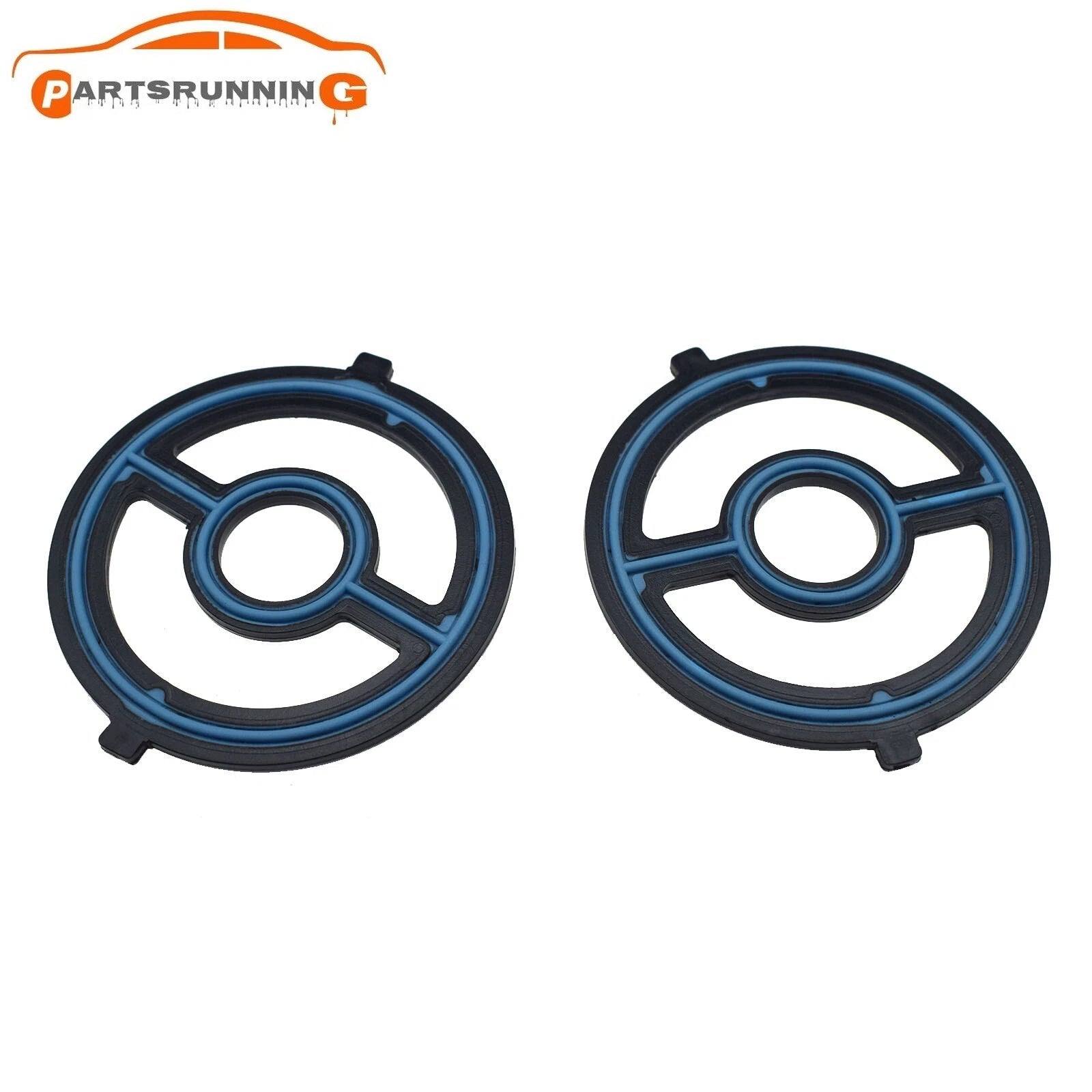 2PCS Engine Oil Cooler Gasket LF0214700 For Mazda 3/5 SPEED 6 CX7 2.0 2.3 2.5 6B93BC-57