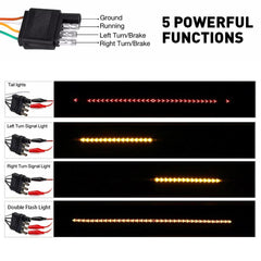 48" Truck Tailgate LED Light Bar Sequential Signal Brake Reverse Tail Strip EOA 6B93BC-57