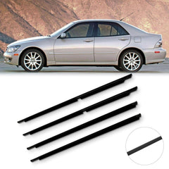 For 2001-2005 Lexus IS300 Front & Rear Door Window Seal Belt Molding 6B93BC-57