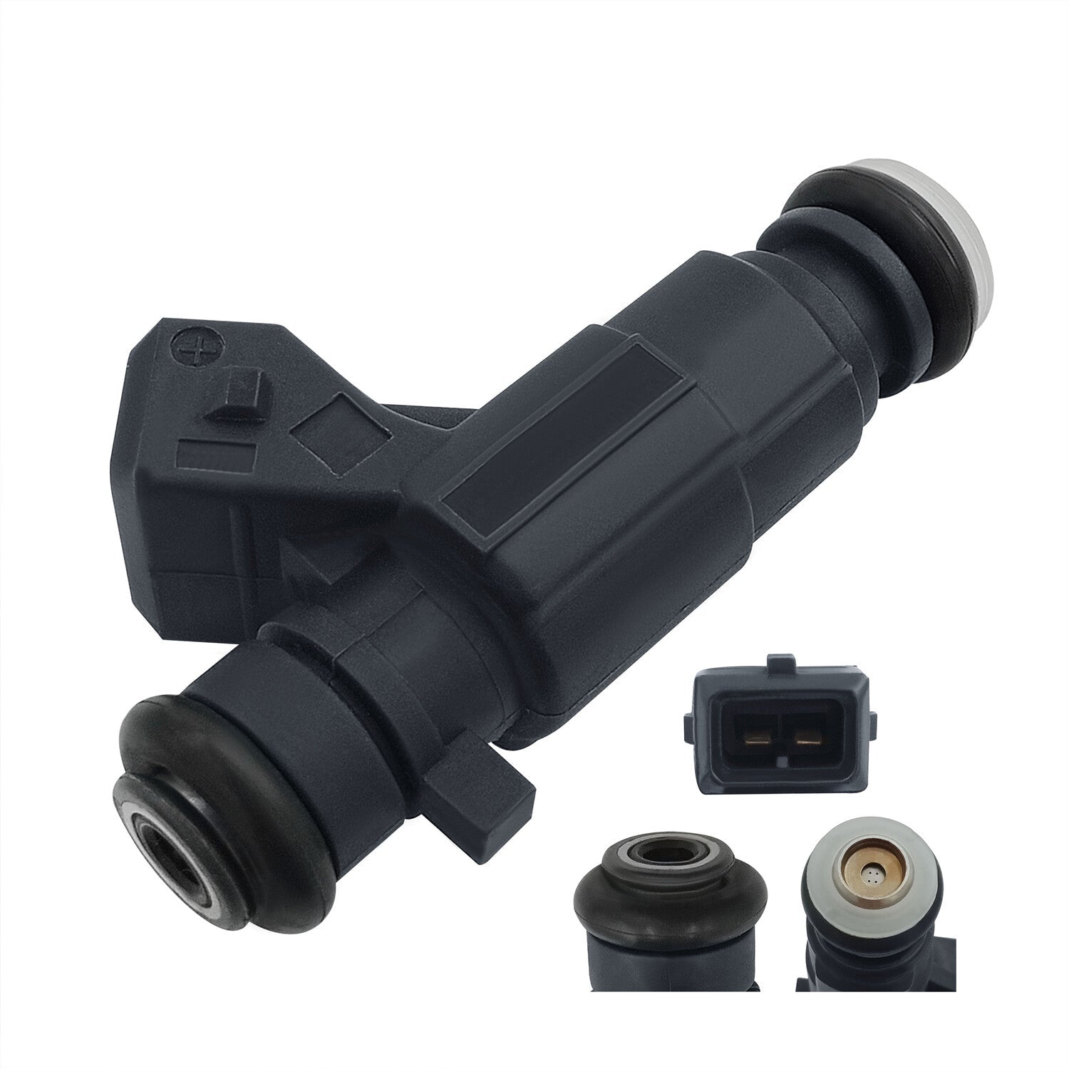 4pc Black Color Four Holes Fuel injector Nozzle 0280156207 For Chery Tiggo Geely 6B93BC-57