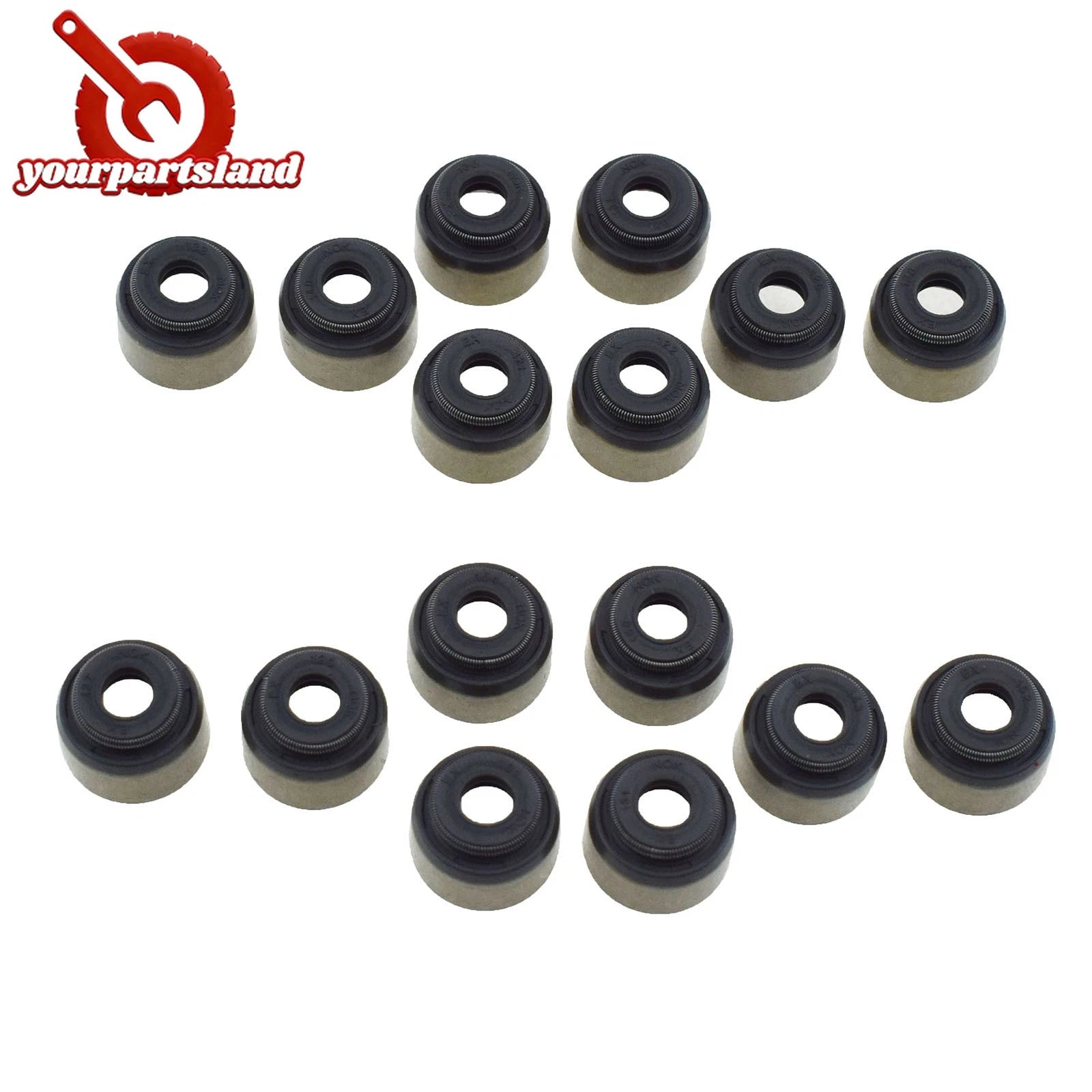 16PCS Engine Valve Stem Seals For ACURA INTEGRA INTEGRA 1.8L HONDA CR-V 2.0L 6B93BC-57