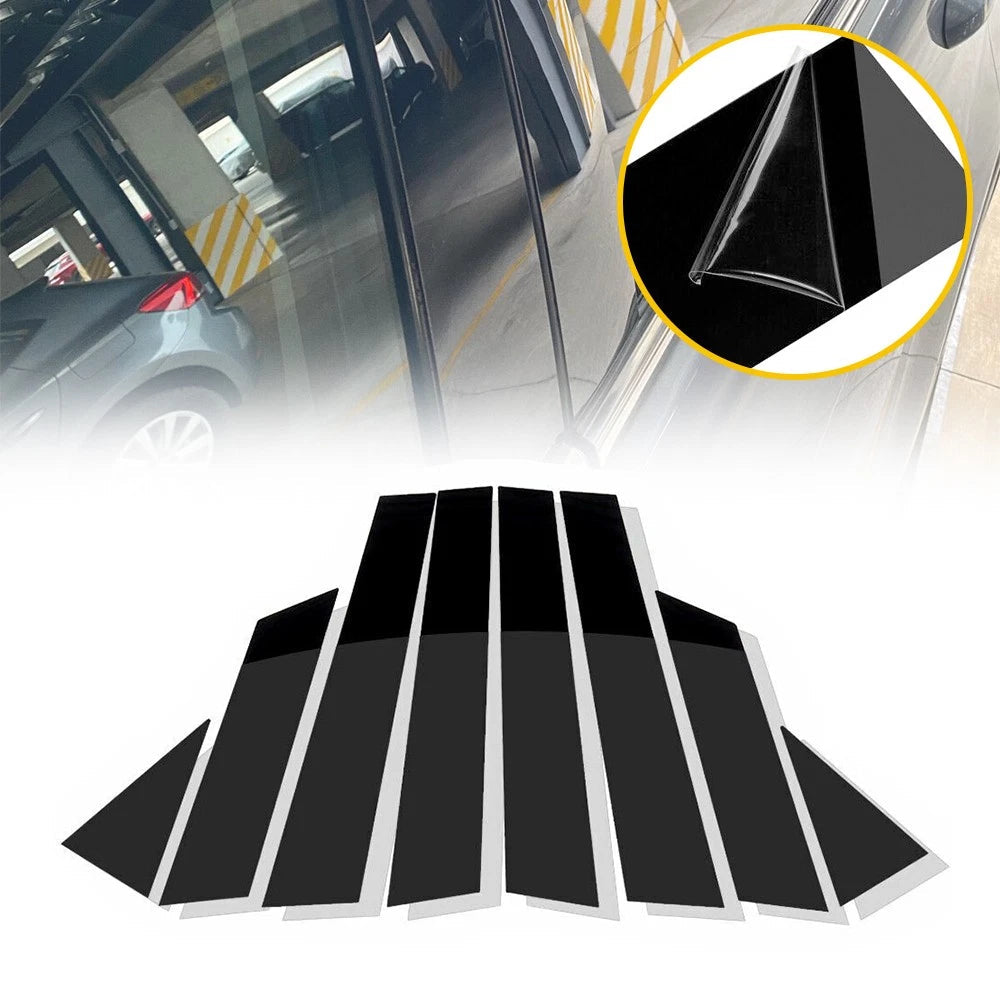 Fit For Nissan Altima 2013-2018 8PCS Black Posts Pillar Window Door Trim Cover 6B93BC-57
