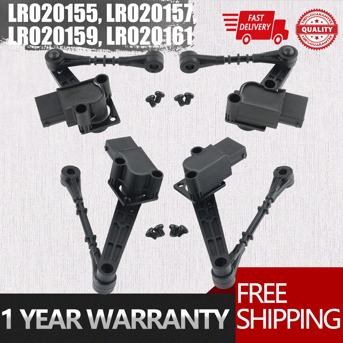 4X Front Rear Air Suspension Height Sensor For Land Rover LR3 Discovery 3 05-09