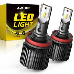 AUXITO H8 H9 H11 LED Headlight Bulbs Error Free 6000K Lighting Low Beam X1 EOA AUXITO