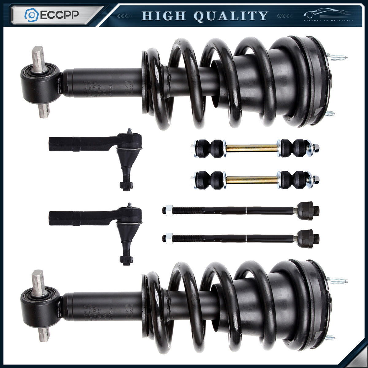 For 07-2013 SILVERADO 1500 GMC SIERRA 1500 Front Complete Strut Suspension Kit