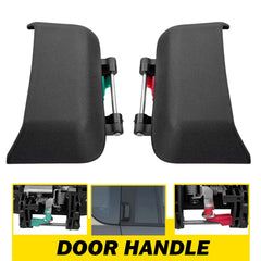 2x Exterior Door Handle Black Rear Left Right Side Fits 2007-2016 Jeep Compass A 6B93BC-57