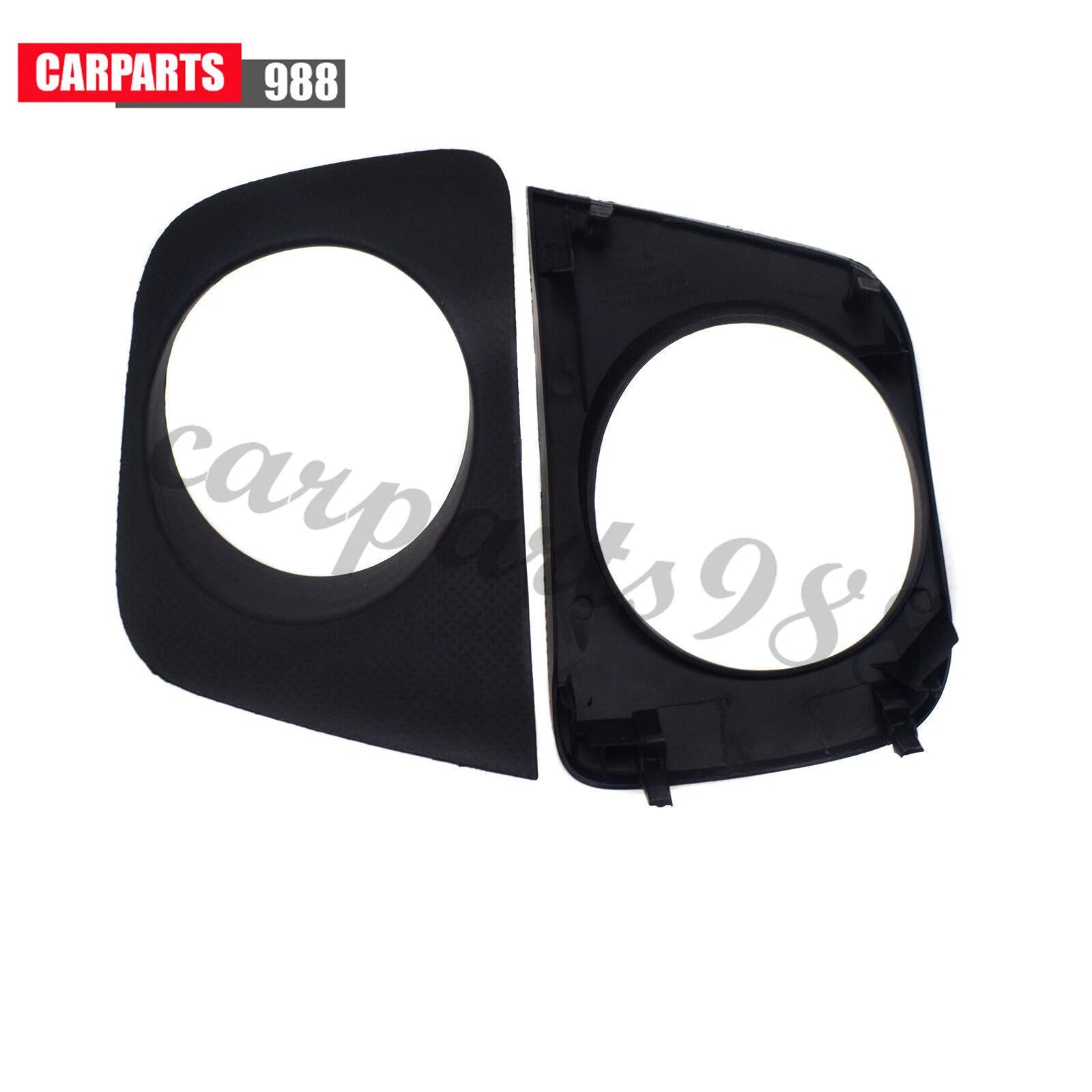 Pair Fog Light Lamp Bezel Cover For 06-09 Toyota 4Runner 52127-35050 52128-35040 6B93BC-57