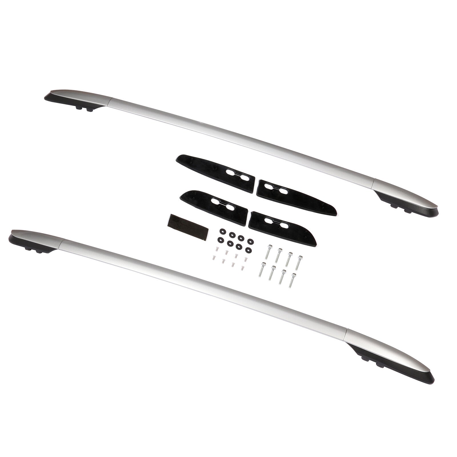 2Pcs Roof Rack Side Rails Cargo Carrier For 2015-2016 Toyota RAV4 4Dr Aluminum 6B93BC-57