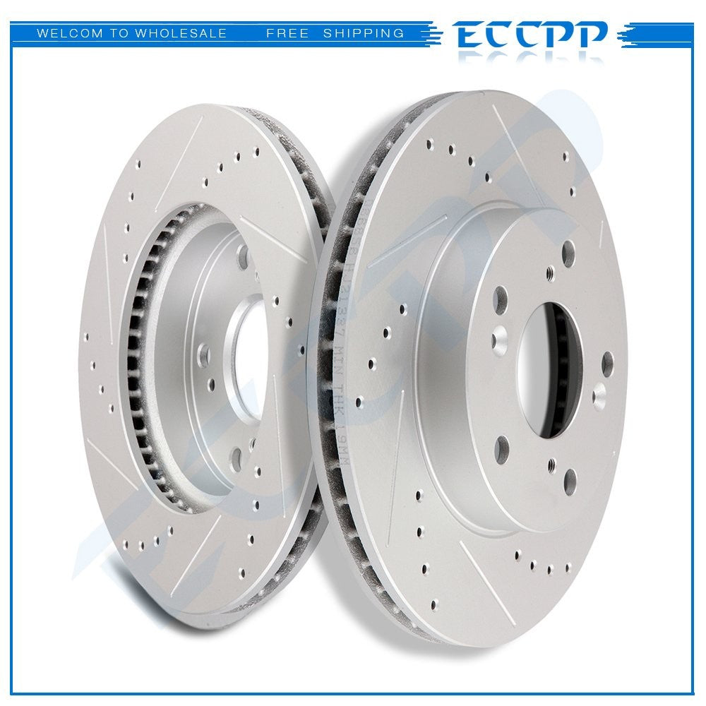 Front Brake Discs Rotors For 2013 2014 2015 Acura ILX 2012-2015 Honda Civic 6B93BC-57
