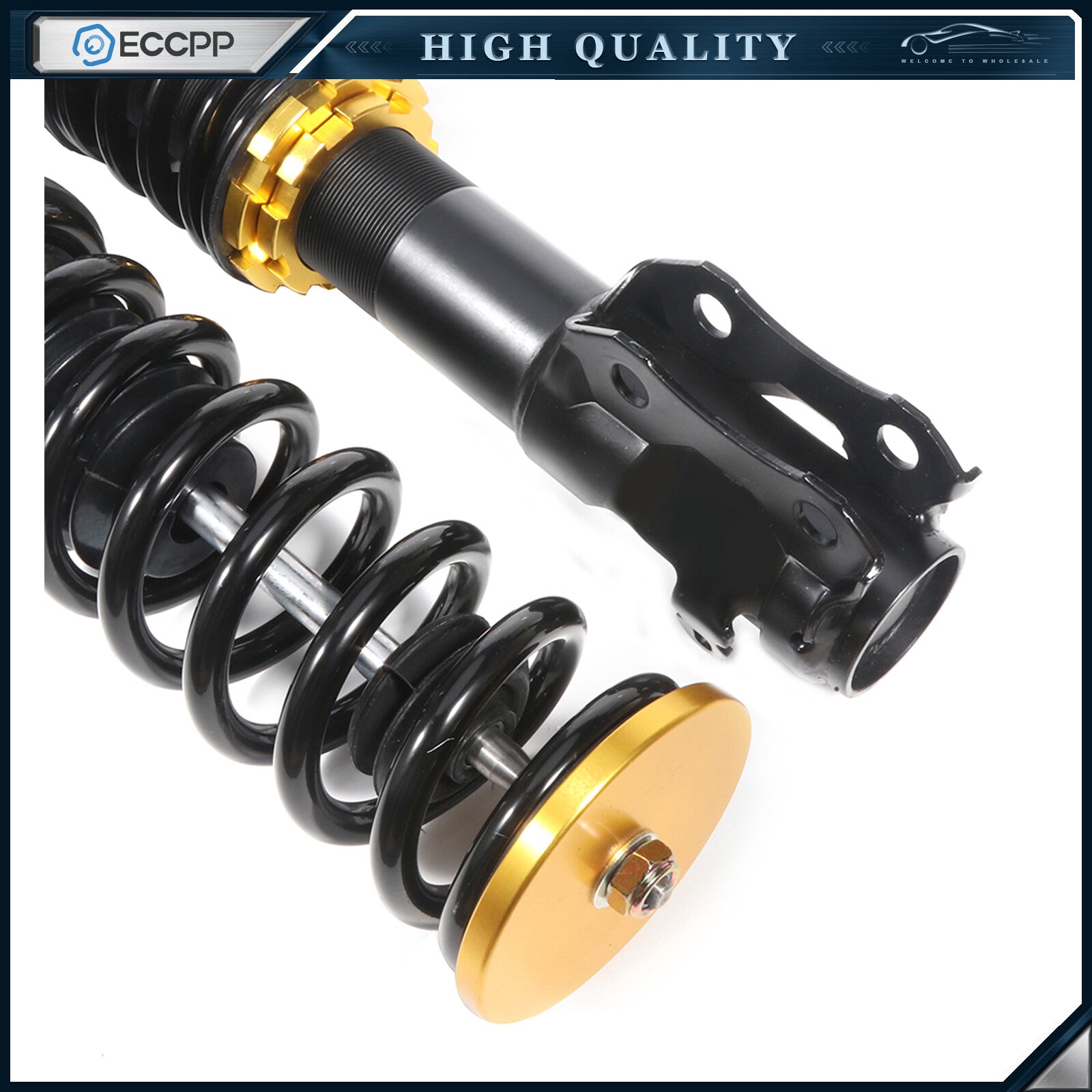 Coilovers Shocks Struts Suspension Lowering Kit For 95-2002 VW Cabrio Adjustable 6B93BC-57