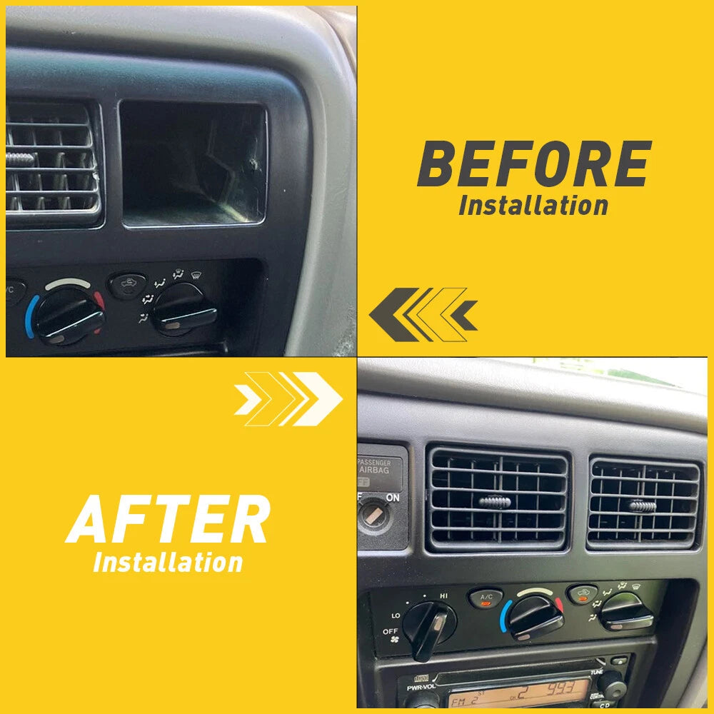Front Air Grille Center Dash AC Vent Black Fits 1996-2002 Toyota Tacoma 4runner 6B93BC-57