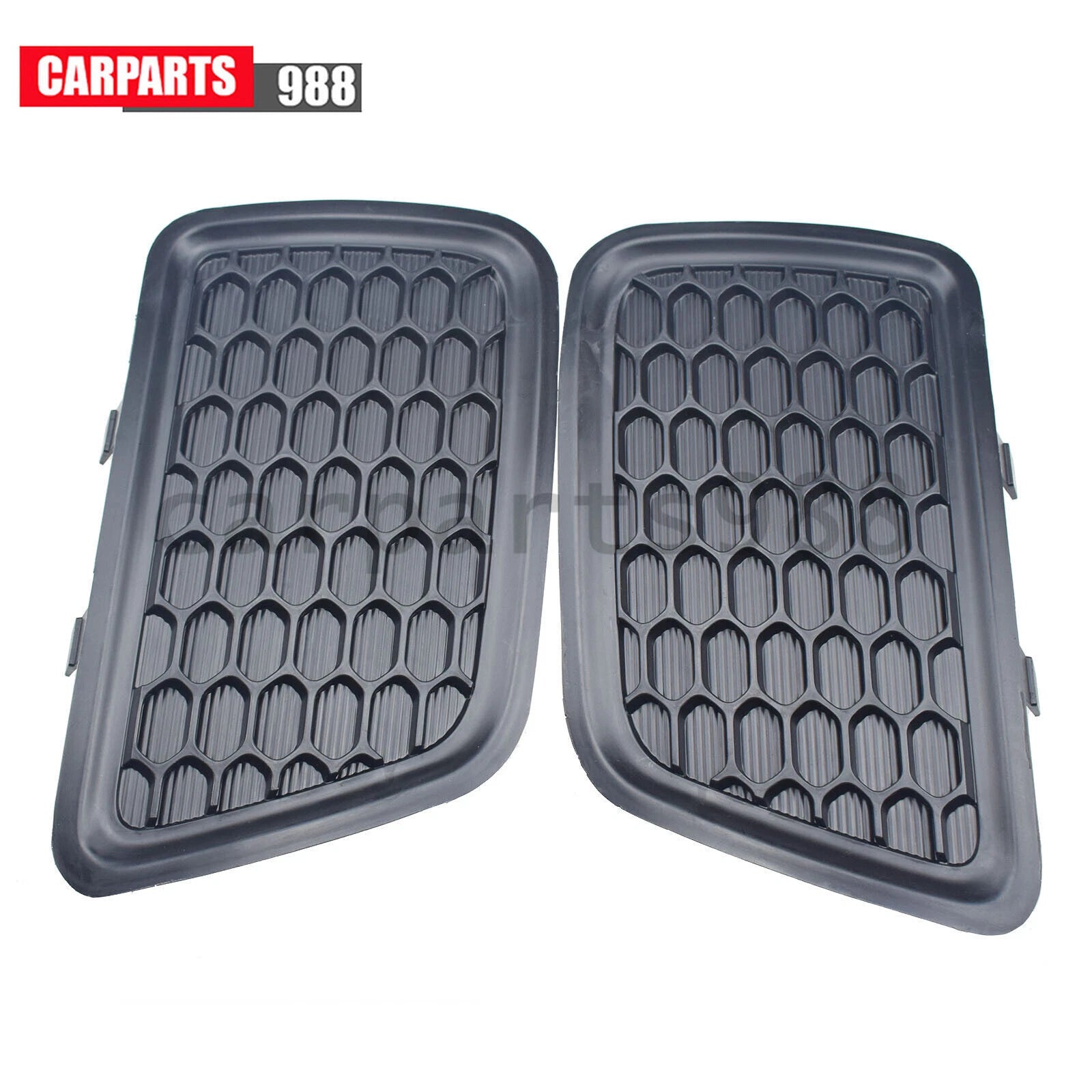Pair Front Lower Grille Tow Hook Cover Bezel For 2014-2016 Jeep Grand Cherokee 6B93BC-57