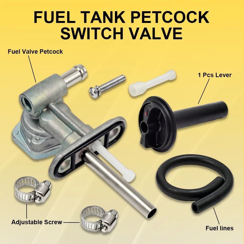 Fuel Valve Petcock w/ Lever For Yamaha Kodiak 400 YFM400FA YFM450FA 4x4 00-06 EA 6B93BC-57