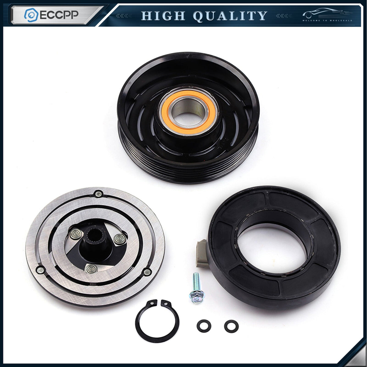 ECCPP A/C Compressor Clutch Assembly Repair Kit For 96-97 Ford F-150 F-350 F53 ECCPP