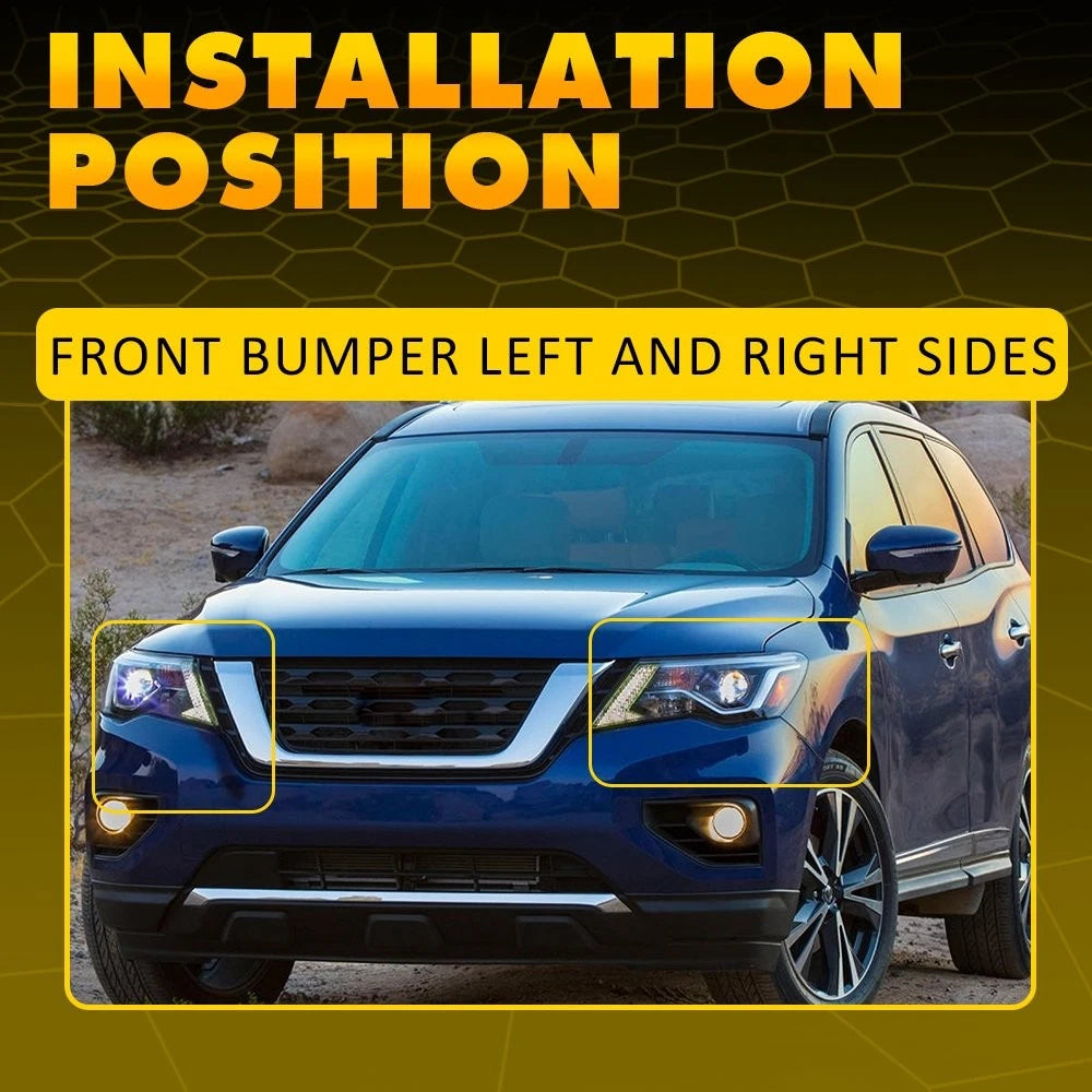 FOR 2013-20 Nissan Front Pathfinder Left & Right Outer Bumper Cover Bracket EOA 6B93BC-57