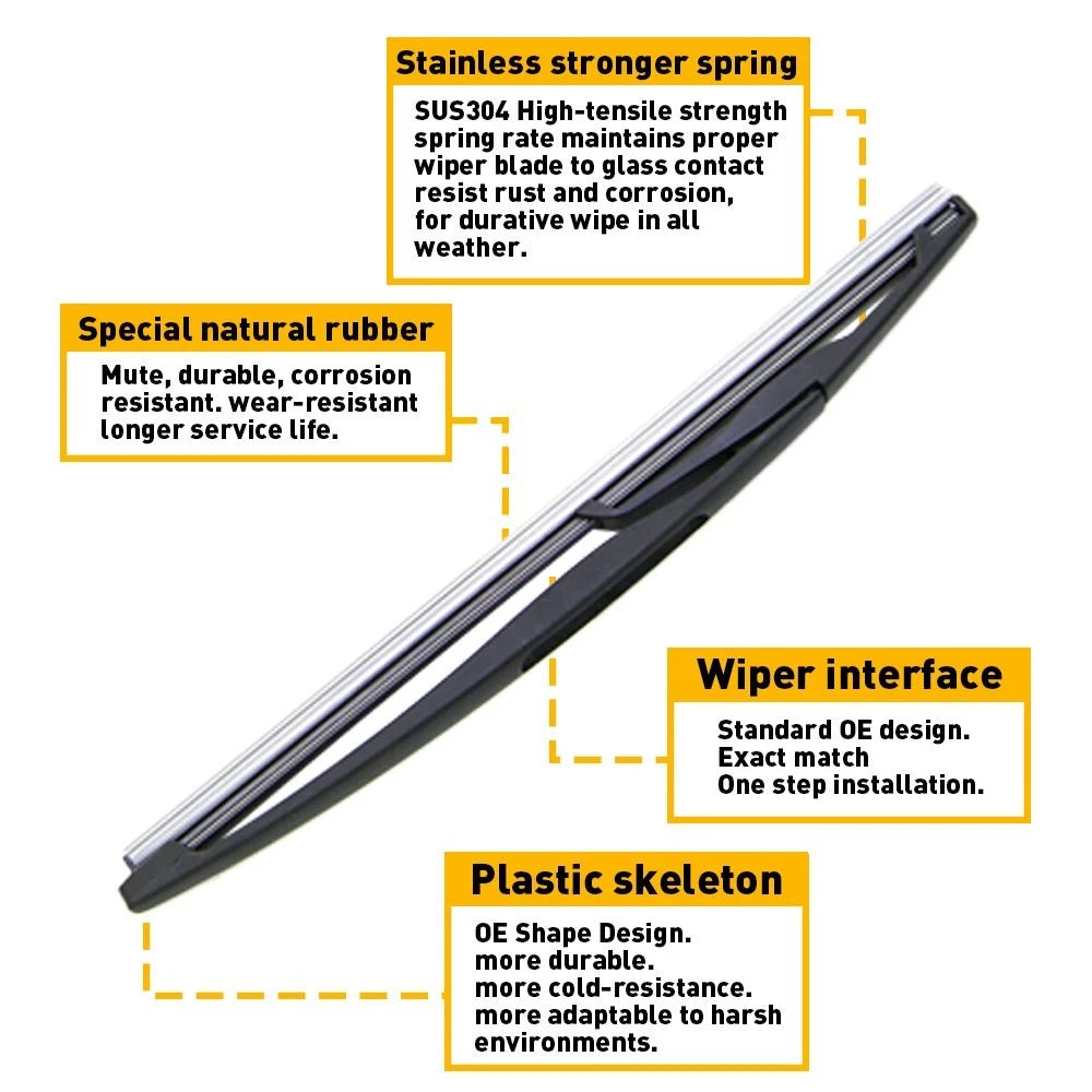 Rear Wiper Arm Blade For GMC Acadia 2007 2008-2010 2011 2012 Saturn Outlook EOA 6B93BC-57
