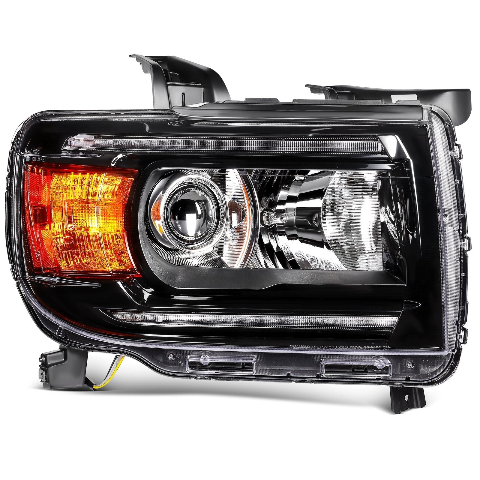ECCPP Headlights Assembly For GMC Canyon 2.5L 2.8L 3.6L 2015-2022 Pair Black 6B93BC-57