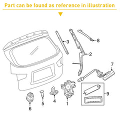 FOR 10-17 SUBARU FORESTER LEGACY OUTBACK TAILGATE BUTTON HATCH-RELEASE SWITCH EA 6B93BC-57