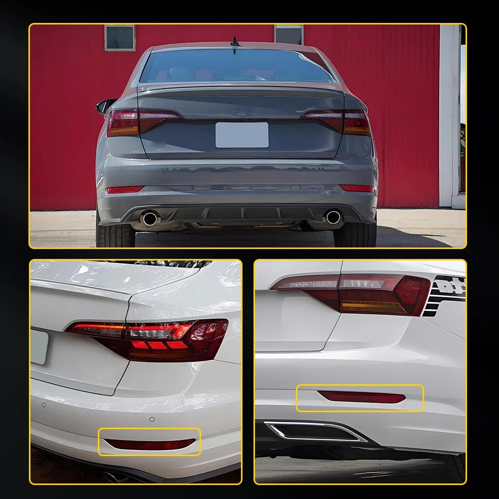 Fits For VW Jetta 2019-2021 Left Side Rear Bumper Reflector Light Brake Lamp EOA 6B93BC-57