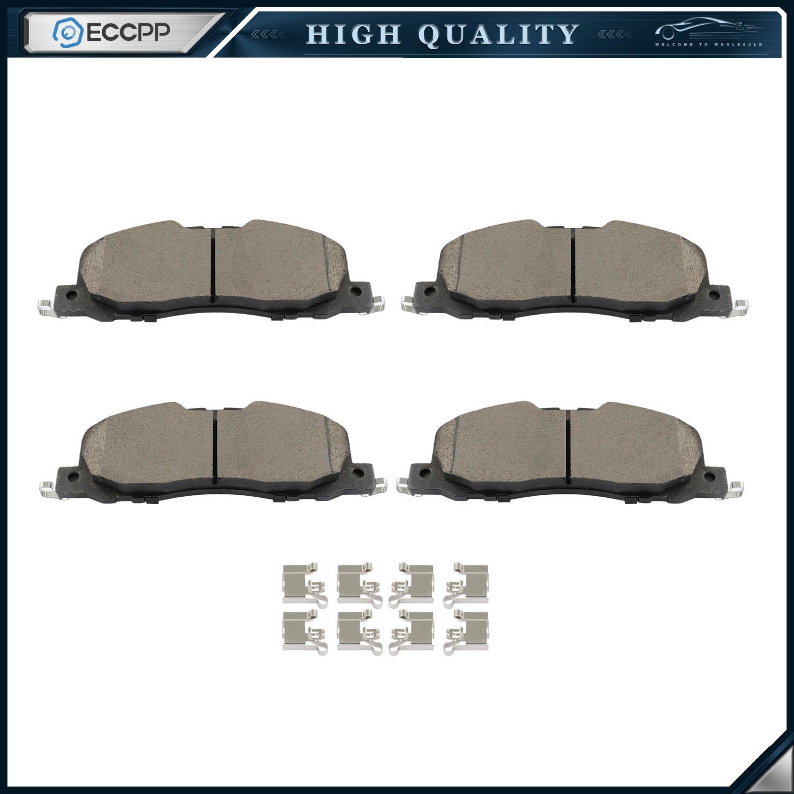 Front Ceramic Brake Pads for Ford Explorer Lincoln Ator 2020 2021 2022 2023 6B93BC-57