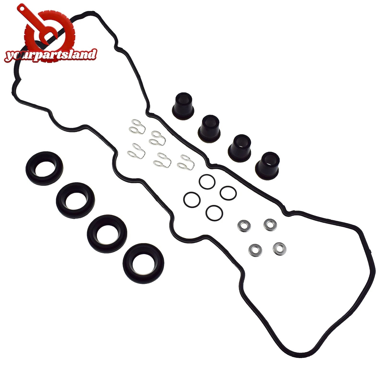 Fuel Injector Seal Rocker Cover Gasket Kit For Toyota Hilux D4D KUN26 1KD-FTV 6B93BC-57