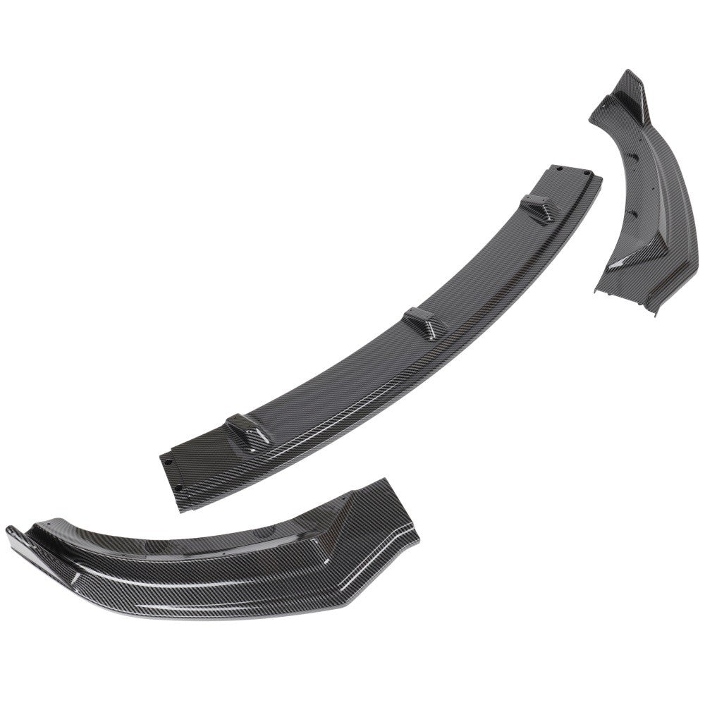 For Tesla Model 3 2017-2020 3pcs Carbon Look Front Bumper Body Kit Lip 6B93BC-57
