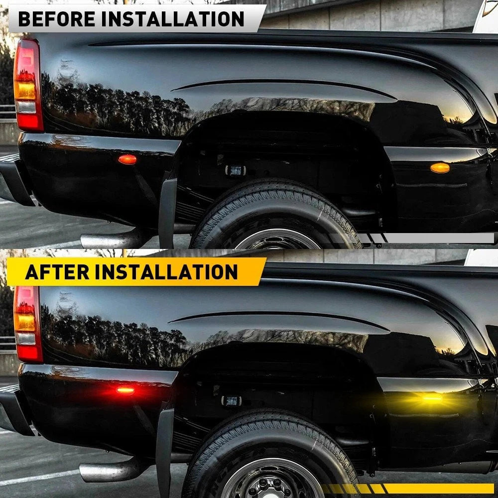 For 2001-2014 Chevy Silverado 2500HD 3500HD Fender Marker Dually Bed LED Light A 6B93BC-57