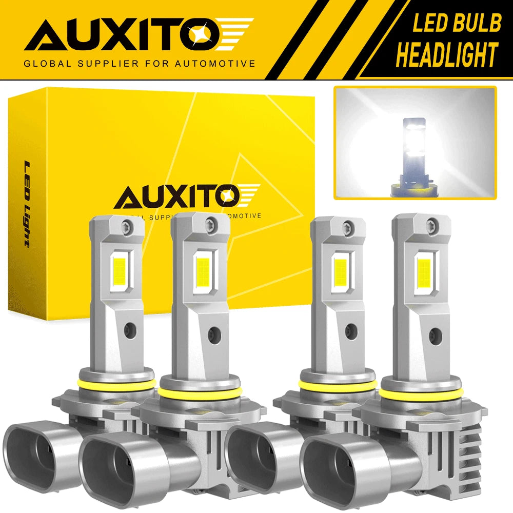 AUXITO 9005+9006 Combo LED Headlight 120W 80000LM High/Low Beam 6500K White 4PCS AUXITO