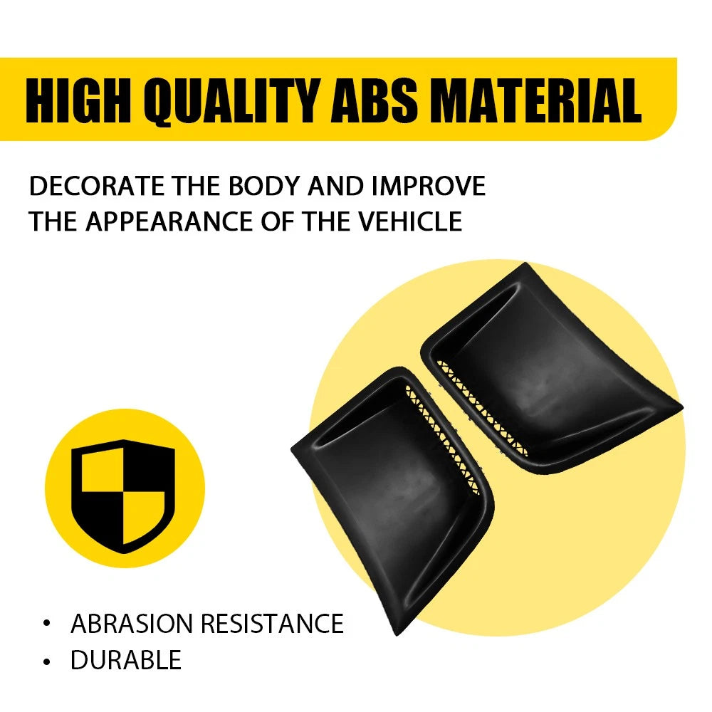 2X For 2008-2014 Subaru WRX STi Front Bumper Side Air Vents Corner Cover Black A 6B93BC-57