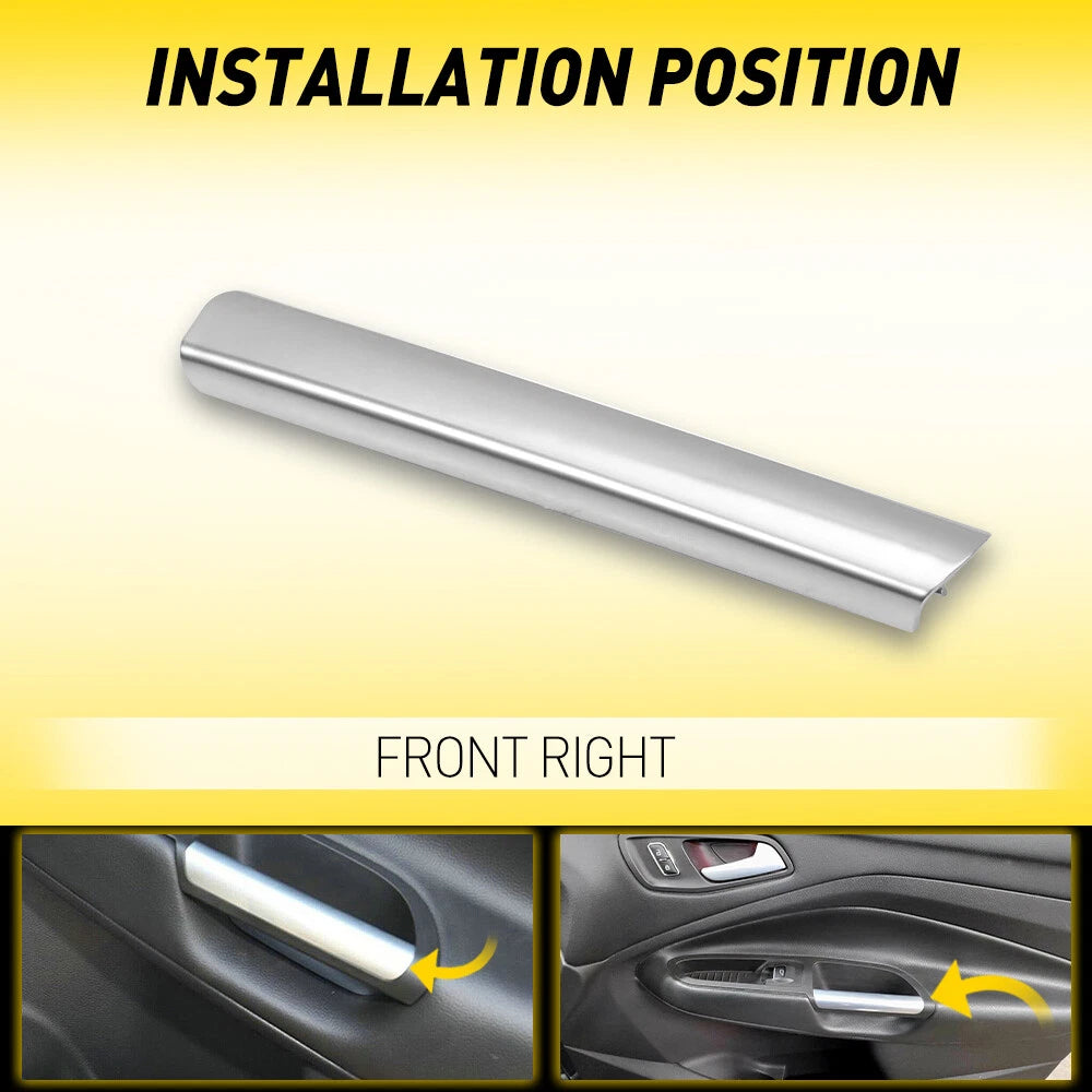 For Ford Escape 2013-2019 Right Side Silver Inner Door Handle Grab Trim Cover RH 6B93BC-57