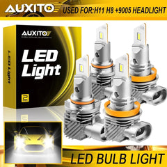 Combo 9005 H11 LED Headlight Super Bright Bulbs Kit White 30000LM High/Low Q10 A 6B93BC-57