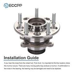 1Pc Wheel Hub Bearing Rear For Hyundai Elantra 2.0L 2007-2010 2011 2012 W/ ABS 6B93BC-57