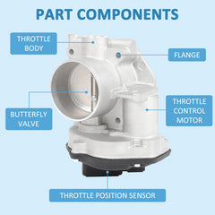 Throttle Body For Ford F-150 4.2L 2005 2006 2007 2008 2009 2010 6L3Z9E926B 6B93BC-57