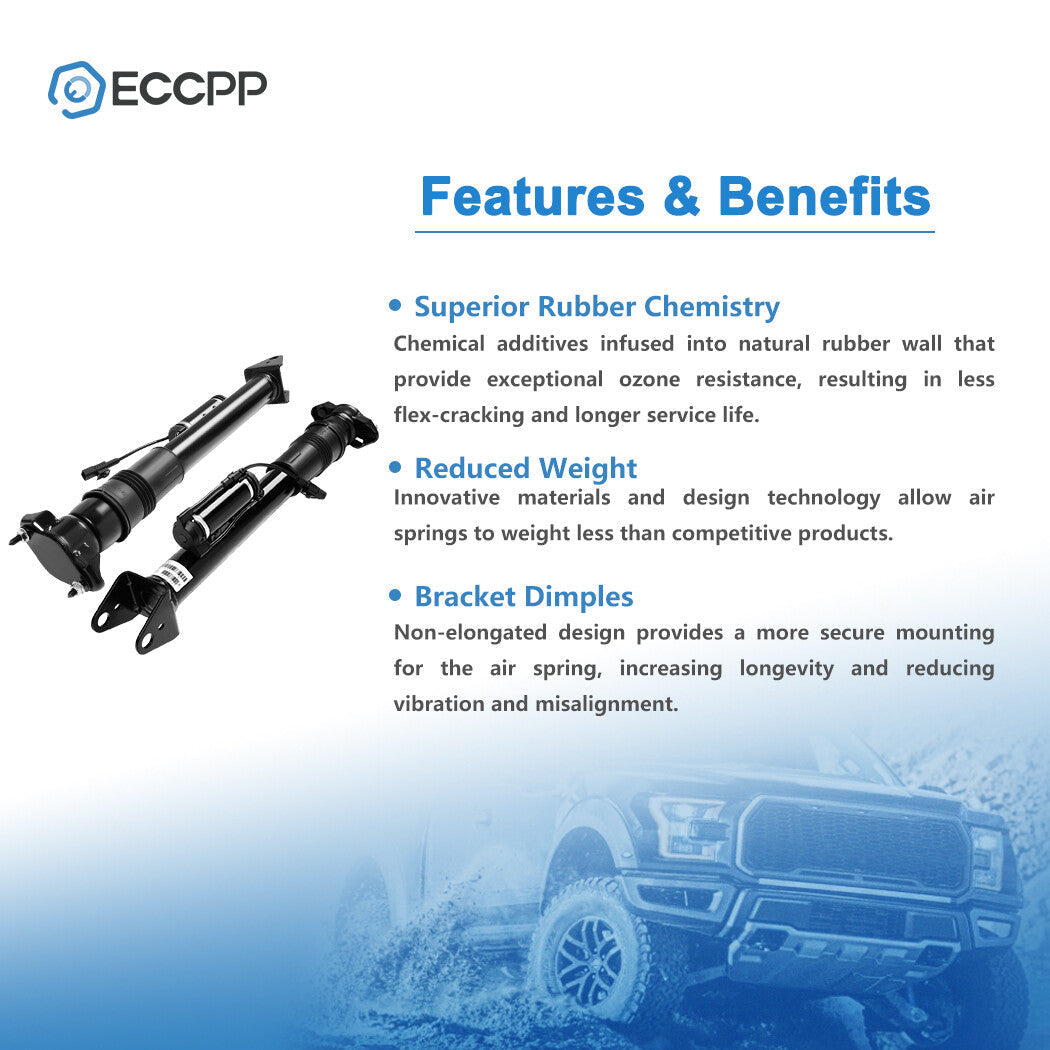 Rear Pair Air Suspension Shocks For Mercedes W164 ML320/350 X164 GL450 GL550 ADS 6B93BC-57