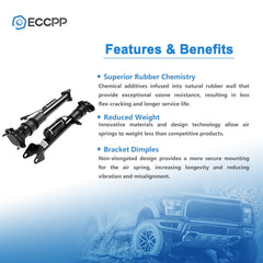 Rear Pair Air Suspension Shocks For Mercedes W164 ML320/350 X164 GL450 GL550 ADS 6B93BC-57