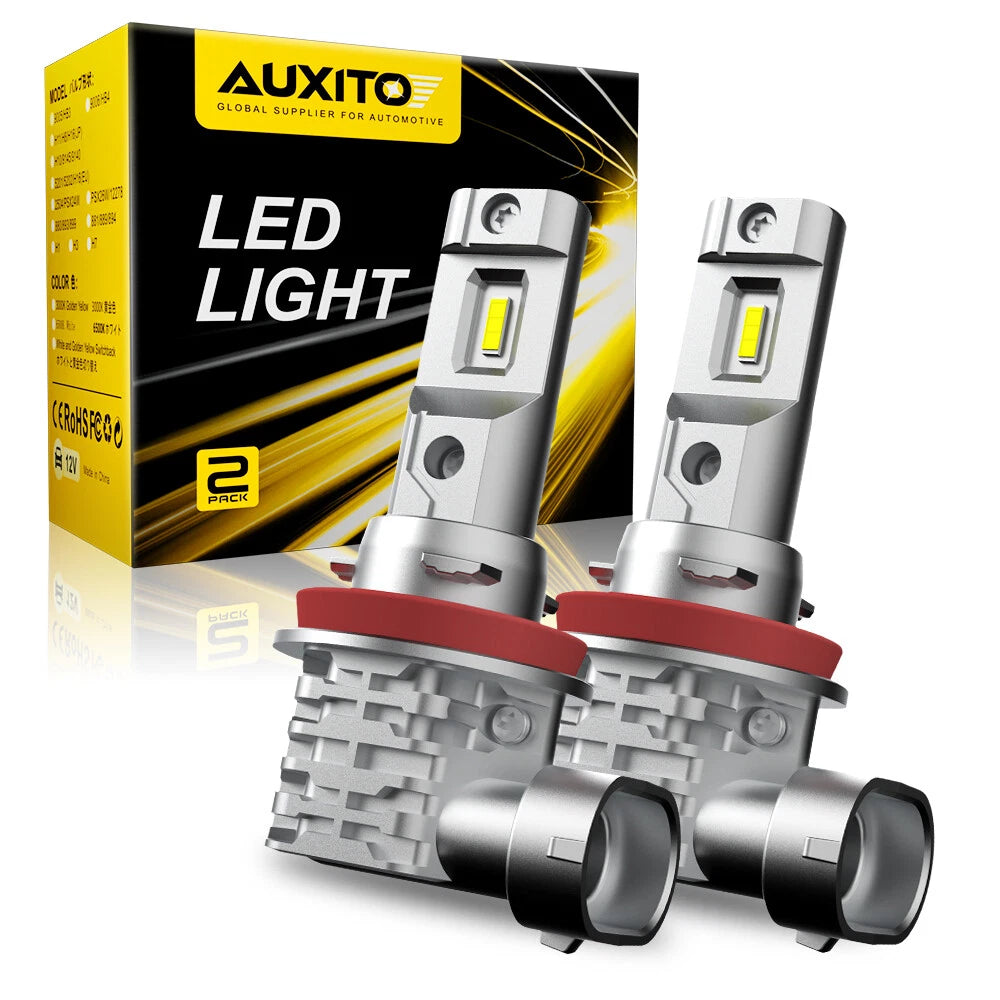 H11 LED Headlight Super Bright Bulbs Kit 6000K White 30000LM High/Low Beam US 6B93BC-57