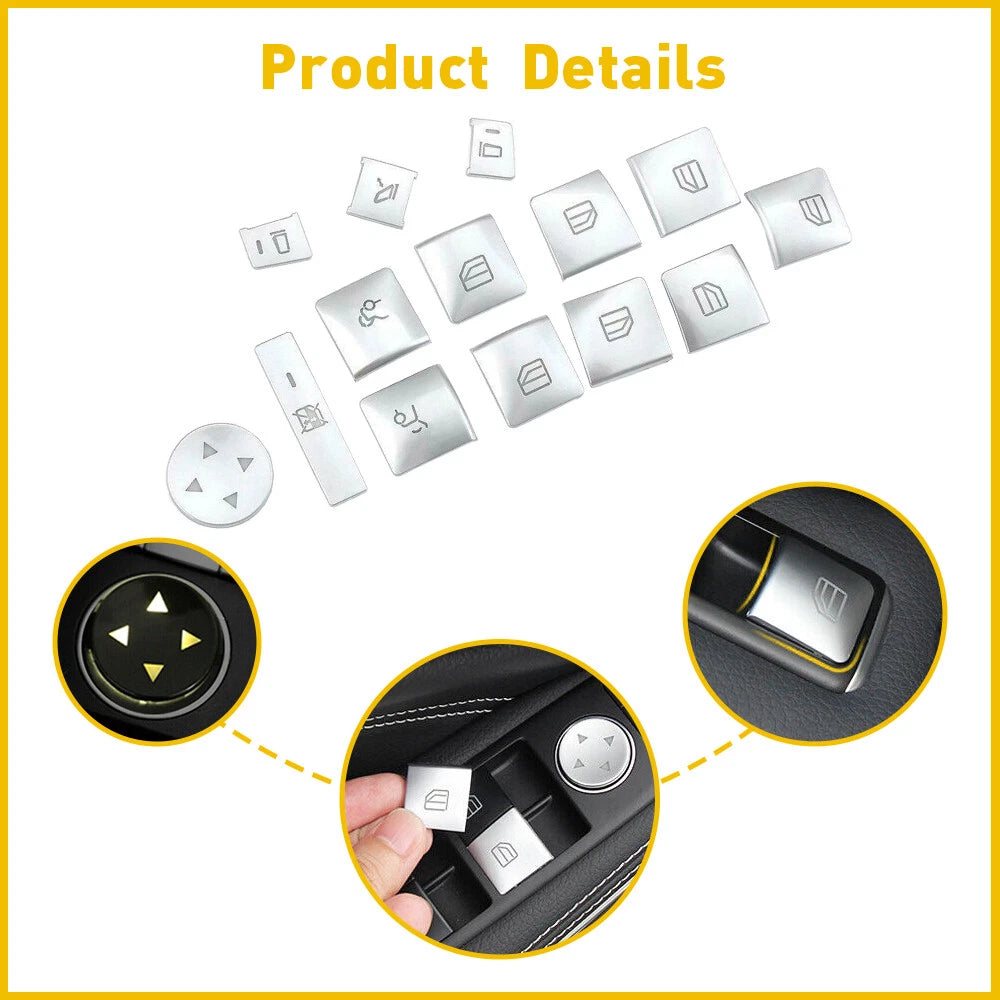 For Mercedes-Benz GLA CLA GL ML Lift Window Button Switch Button Cover Trim EOA 6B93BC-57